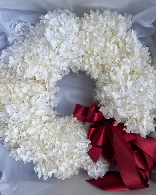 White Christmas - Preserved Wreath